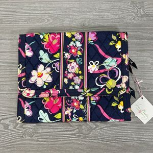 Vera Bradley Jewelry Folio Organizer Pouch Bag Ribbons Colorful Floral - NEW